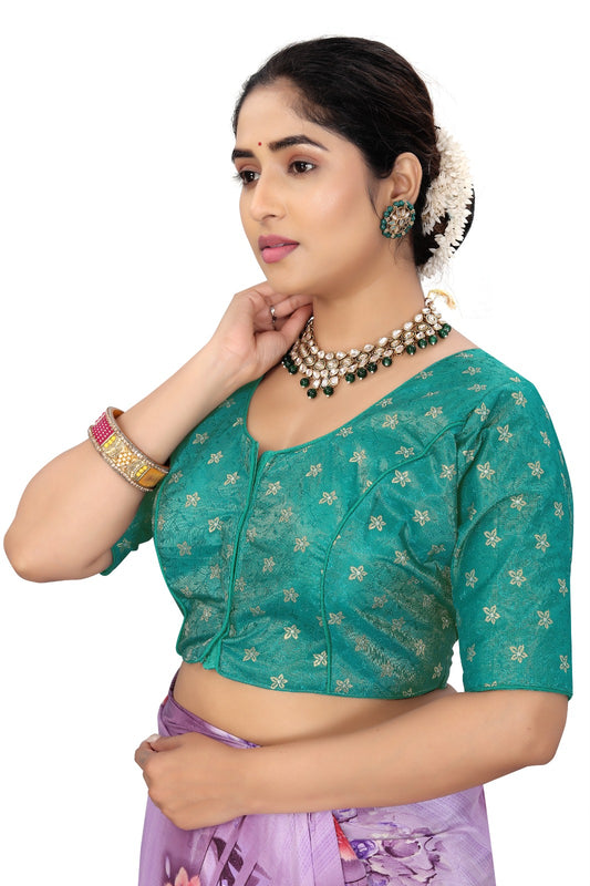 Ethnic Brocade Blouse for Saree | Premium Festive Wear