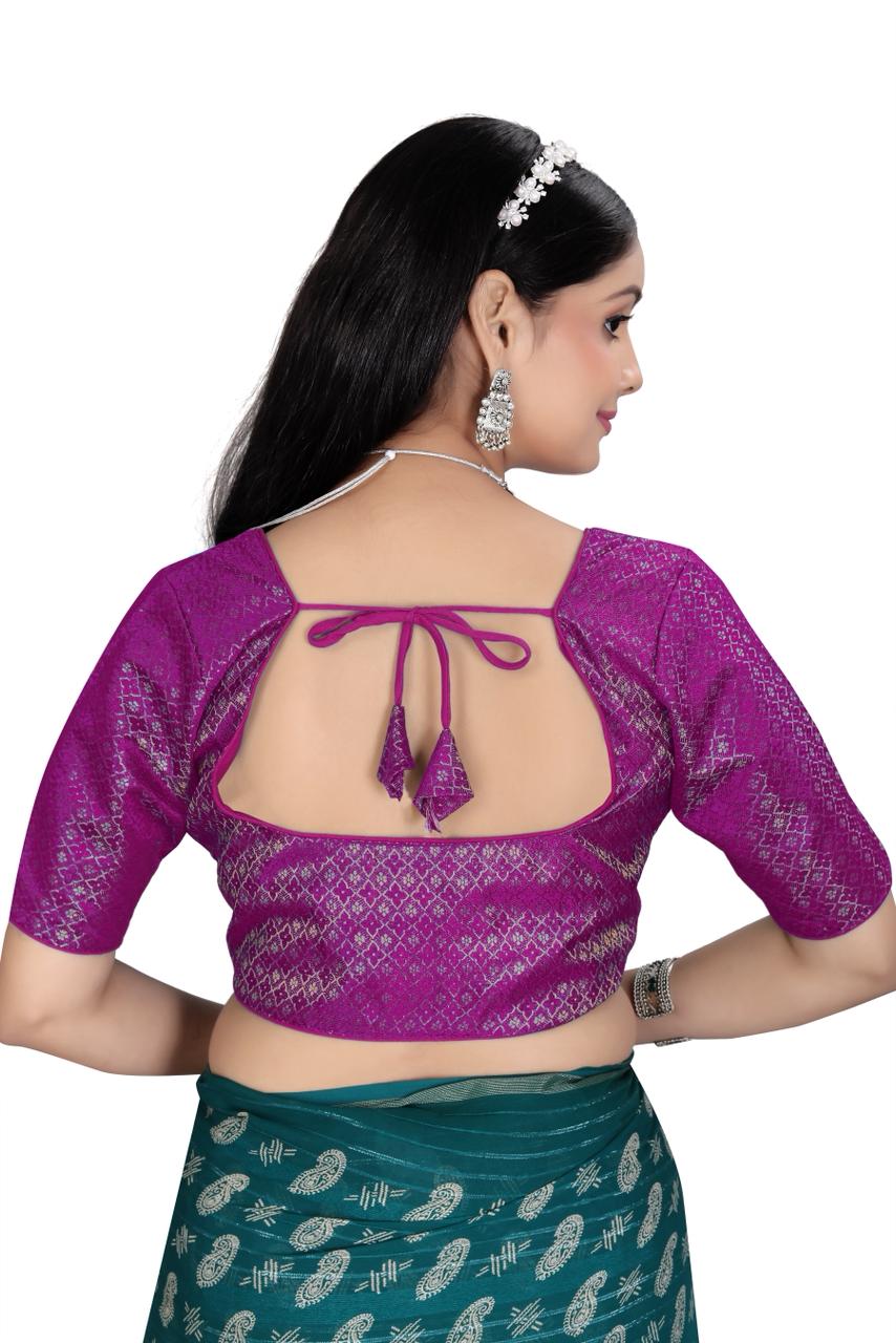Premium Ethnic Brocade Blouse | Party & Wedding Wear