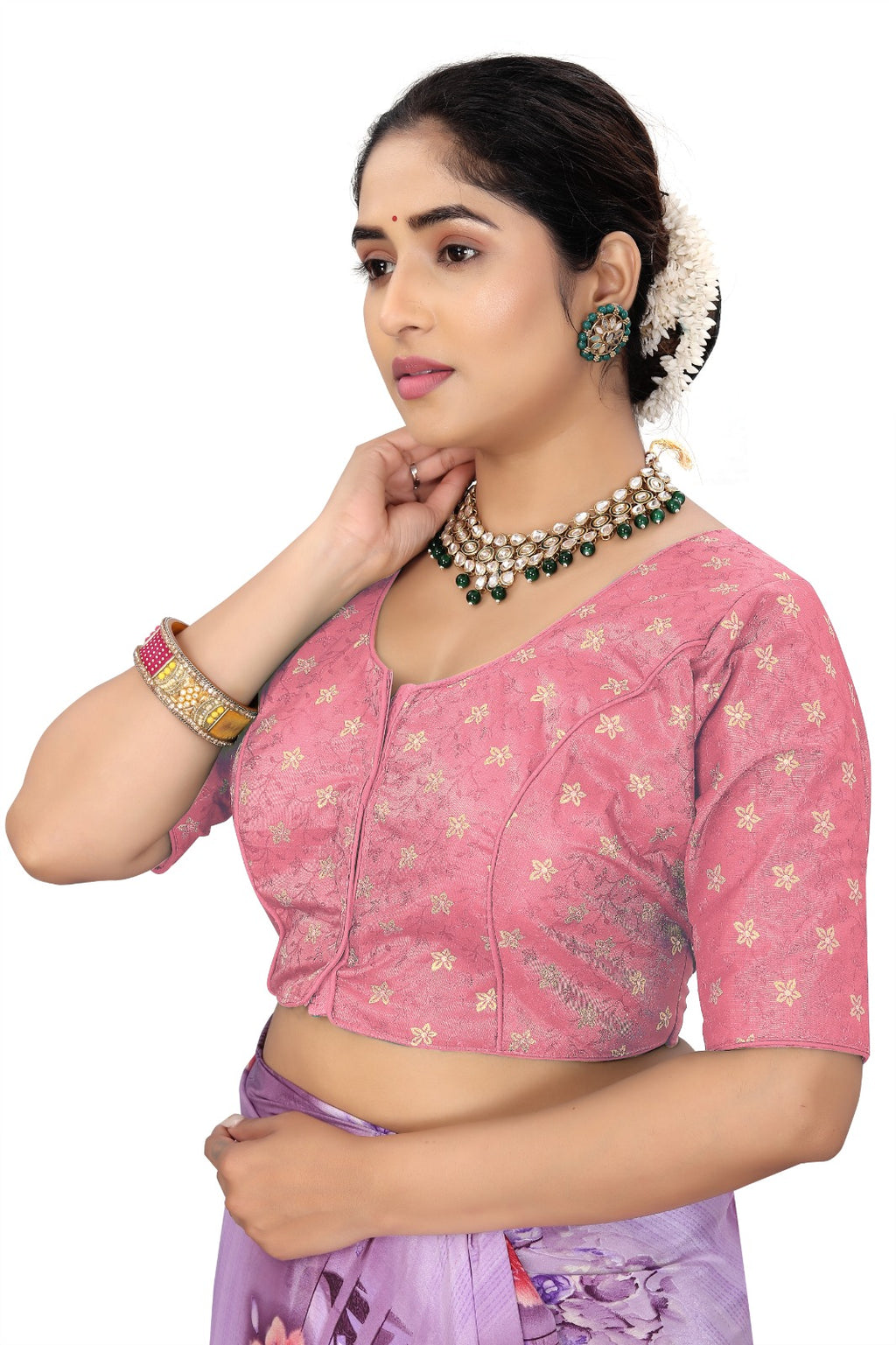 Women’s Georgette U-Neck Half Sleeve Blouse