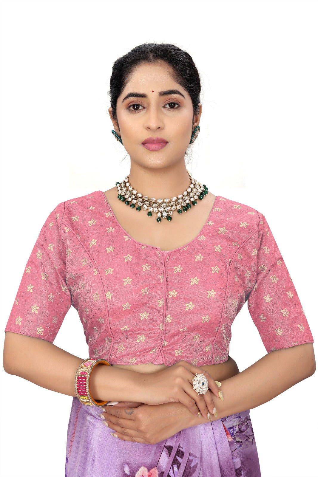 Women’s Georgette U-Neck Half Sleeve Blouse