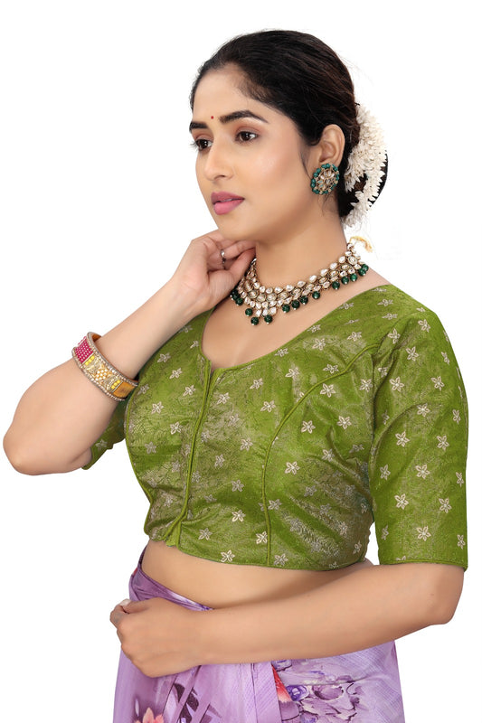 Ethnic Brocade Blouse for Saree | Premium Festive Wear