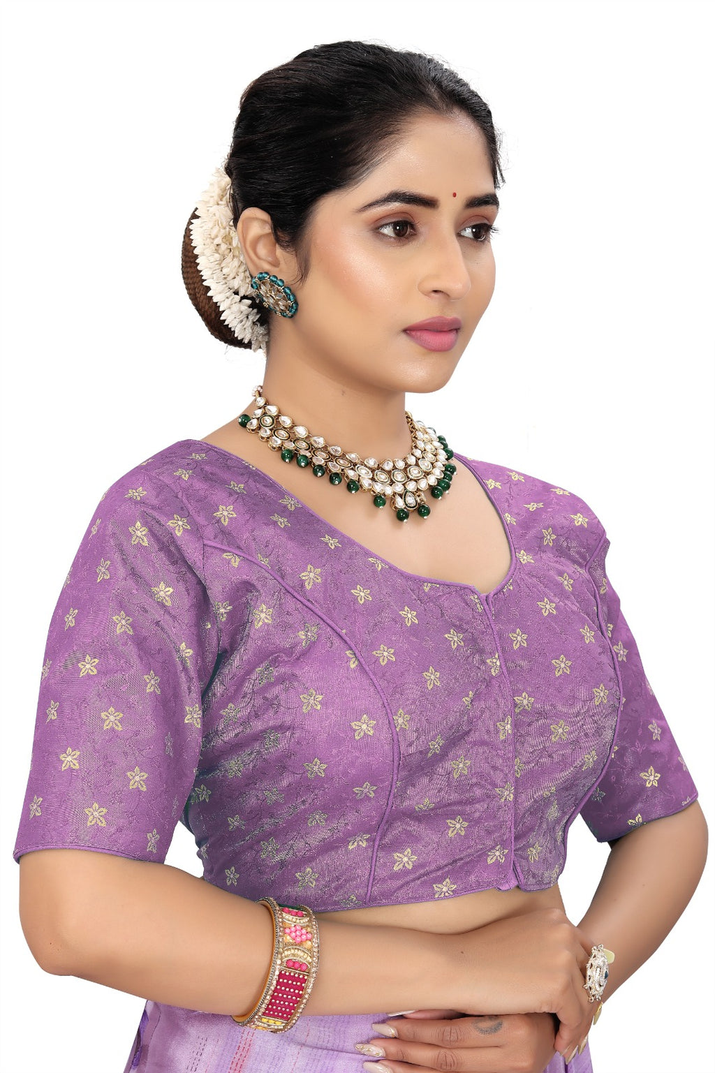 Designer Yellow Brocade Blouse for Women | Party & Wedding Wear