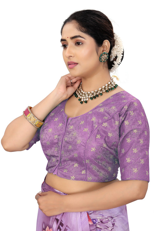 Designer Yellow Brocade Blouse for Women | Party & Wedding Wear