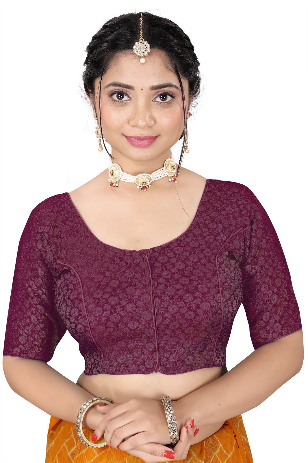 Designer Brocade Blouse for Women | Wedding & Festive Wear