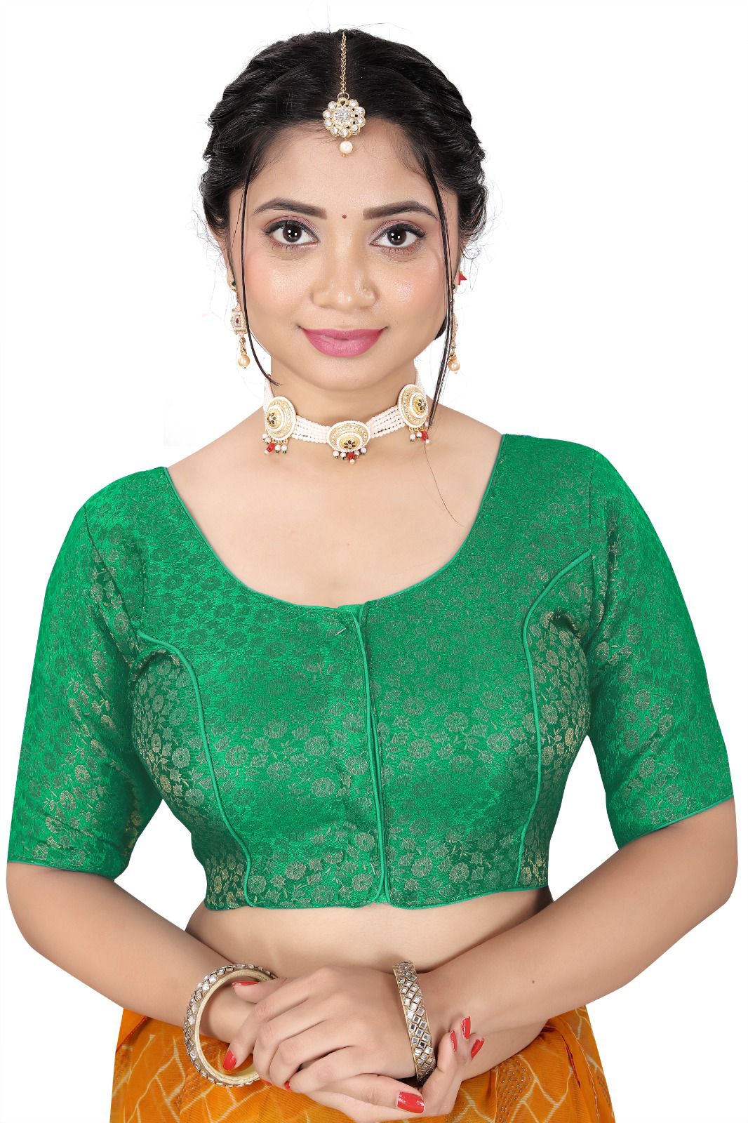 Designer Brocade Blouse for Women | Wedding & Festive Wear