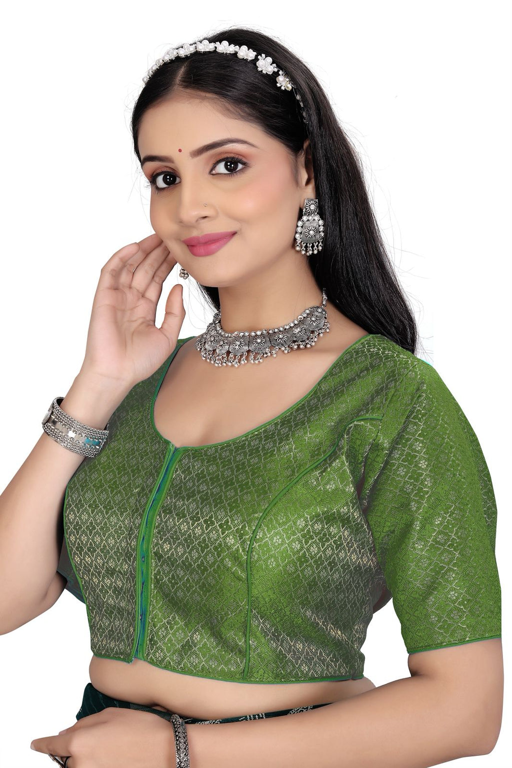 Designer Brocade Blouse for Women | Wedding & Festive Wear