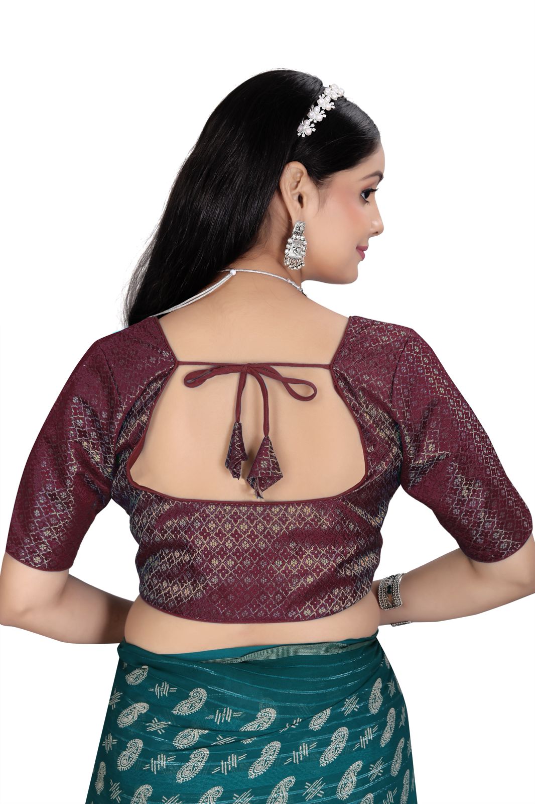 Premium Ethnic Brocade Blouse | Party & Wedding Wear